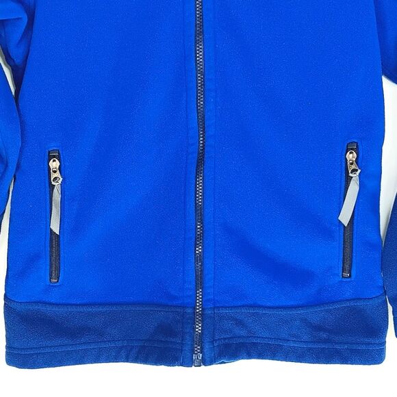 PATAGONIA Blue Fleece Zip Jacket Outdoor Warm Cozy Men's Small or Youth XL/XXL - Picture 2 of 12